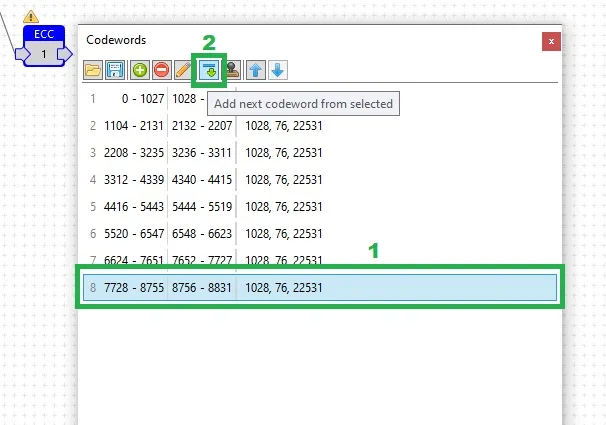 CBM2099 ecc map editing