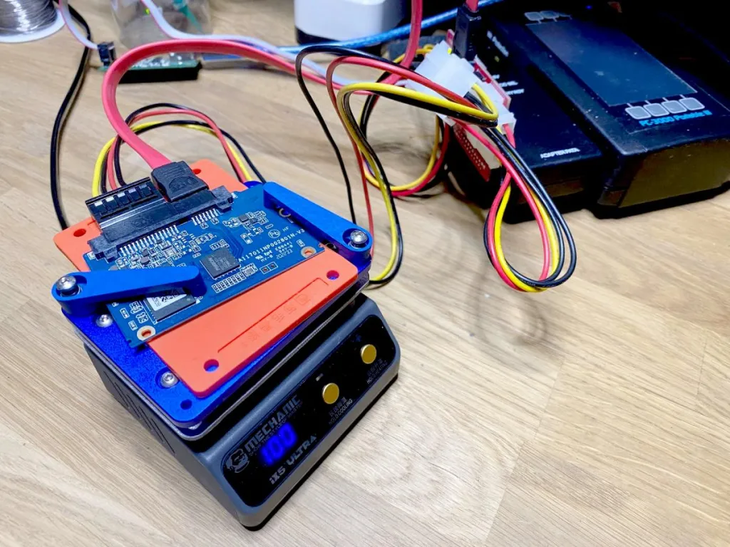 Heating a SSD board
