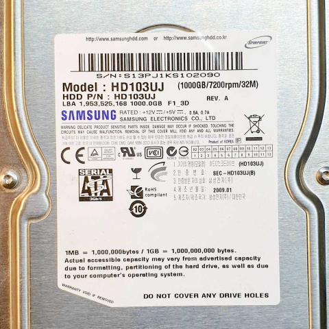 Samsung HD103UJ Jan 2009