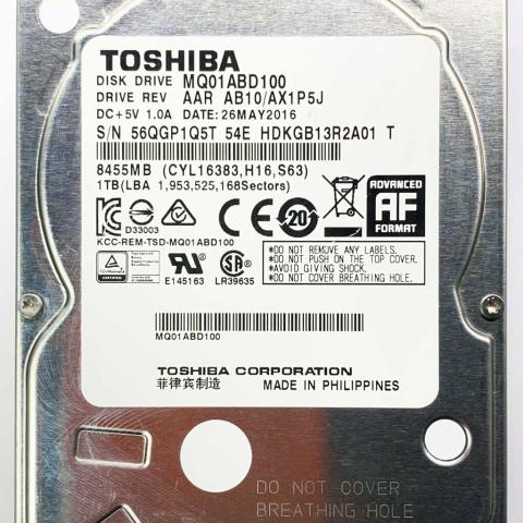 Toshiba MQ01ABD100 26 May 2016