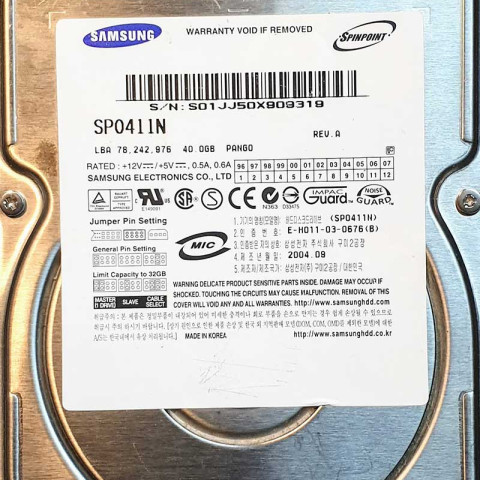 Samsung SP0411N Sep 2004
