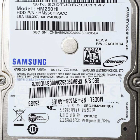 Samsung HM250HI Dec 2010