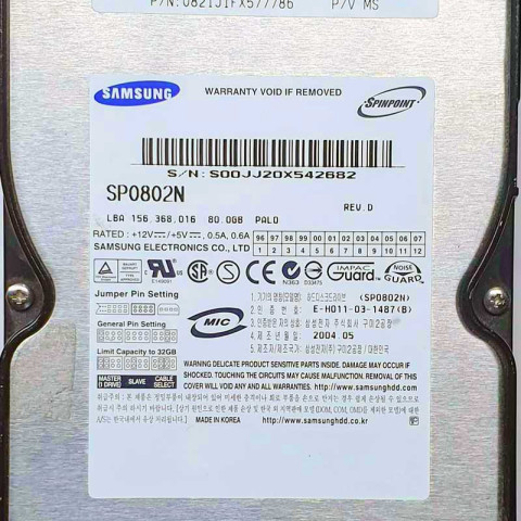 Samsung SP0802N May 2004