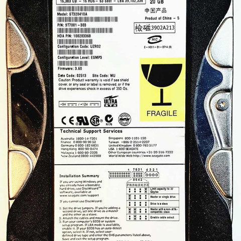 Seagate ST320410A 23 Jun 2002