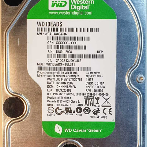 WD10EADS-65L5B1 xxxT2xxx 02 Jun 2009
