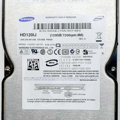 Samsung HD120IJ Sep 2006