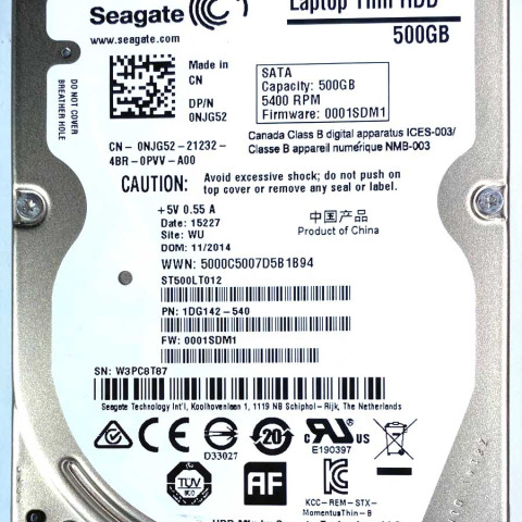 Seagate ST500LT012-1DG142 W3Pxx 05-Dec-2014