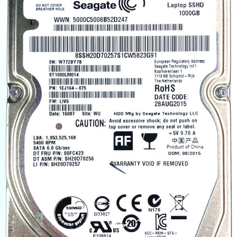 Seagate ST1000LM014-SSHD-8GB W77xx 28-Aug-2015