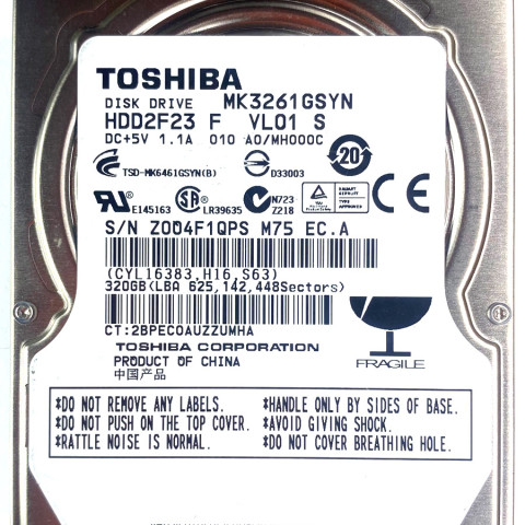 Toshiba MK3261GSYN 24 Dec 2010