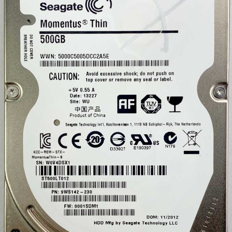 Seagate ST500LT012-9WS142 07 Dec 2012
