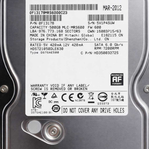 Hitachi HDS721050DLE630 Mar 2012