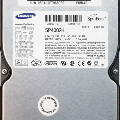 Samsung SP4002H Sep 2002