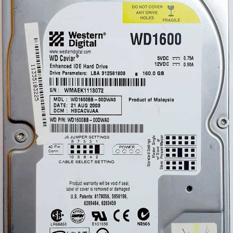 WD160BB-00DWA0 xxxVJxxx 21 Aug 2003