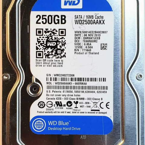 WD 2500AAKX-00ERMA0 xxxTJxxx 06 Nov 2013