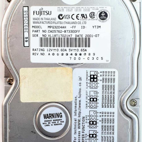 Fujitsu MPG3204AH Jul 2001