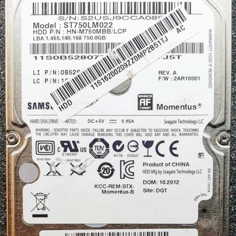 Samsung HN-M750MBB Okt 2012