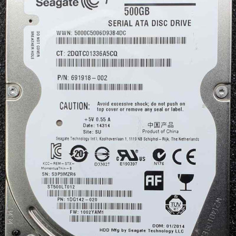 Seagate ST500LT012-1DG142 29 Jan 2014