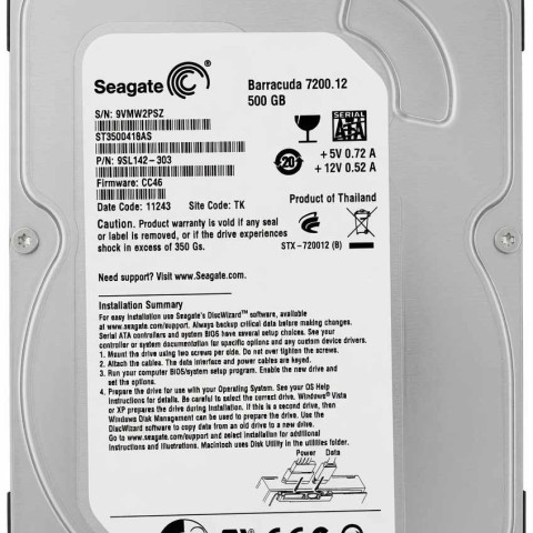 Seagate ST3500418AS 9VMxxx 13 Dec 2010